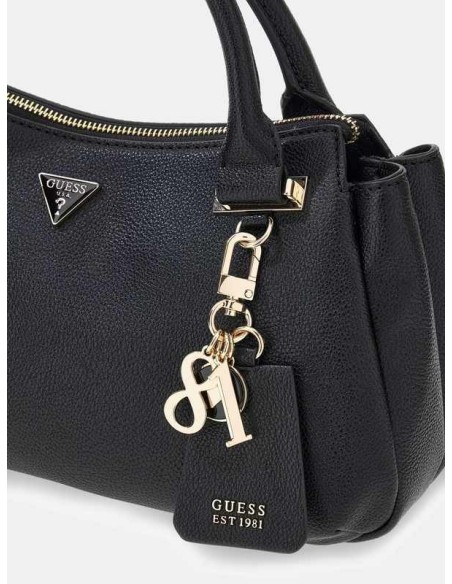 Bolso de mano Guess Evie Charms Negro