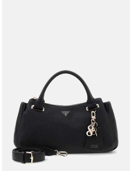 Bolso de mano Guess Evie Charms Negro