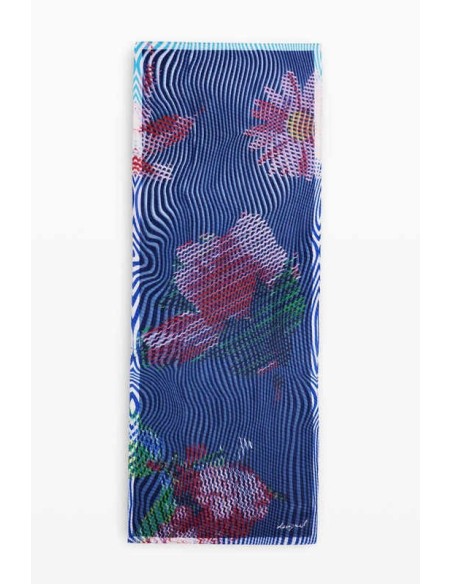 Foulard rectangular bluestrip desigual