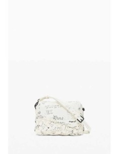Bolso mediano lettering desigual