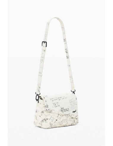 Bolso mediano lettering desigual
