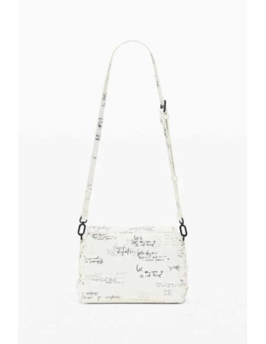 Bolso mediano lettering desigual