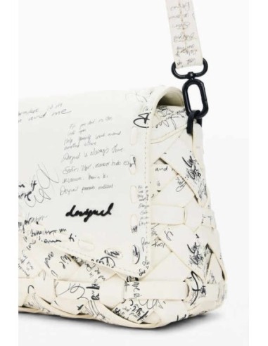 Bolso mediano lettering desigual