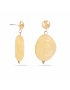Pendientes Anartxy marbles Tempo Beige