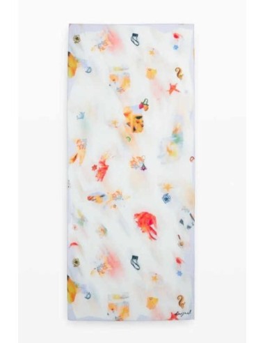 Foulard Desigual rectangular charms