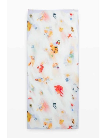 Foulard Desigual rectangular charms