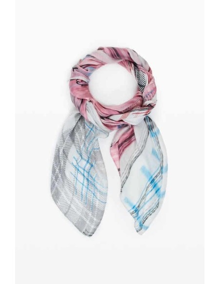 Foulard Desigual rectangular grunge