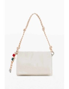 Bolso desigual mediano charms blanco