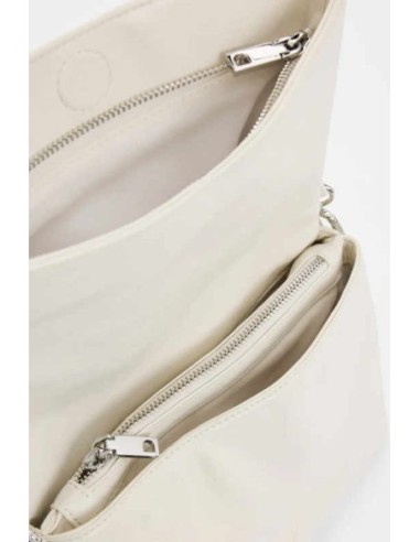 Bolso desigual mediano charms blanco