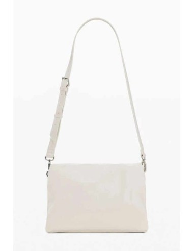 Bolso desigual mediano charms blanco