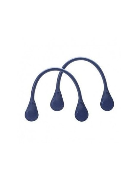 Asa corta tejido sintética martillado Azul Navy