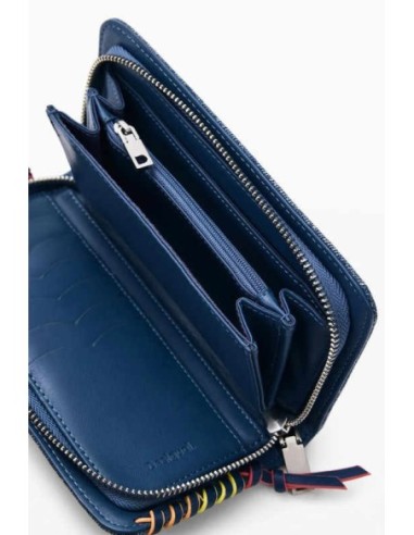 Monedero desigual mediano denim corazón