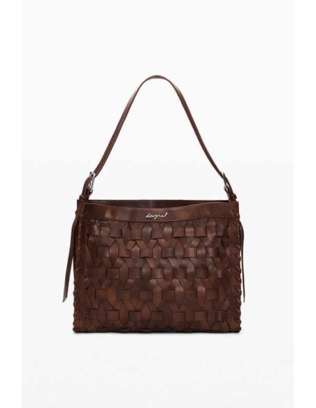 Bolso desigual mediano trenzado