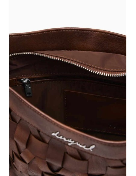 Bolso desigual mediano trenzado