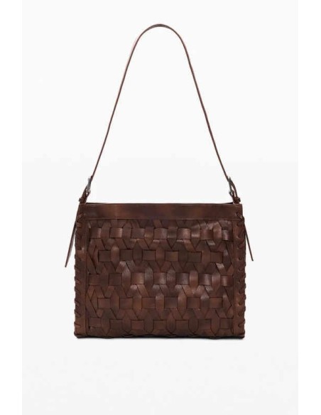 Bolso desigual mediano trenzado