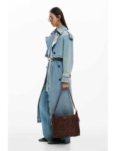 Bolso desigual mediano trenzado