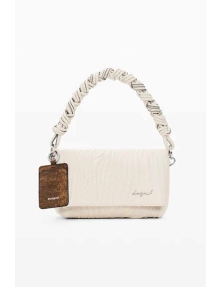 Bolso desigual grabados crudo
