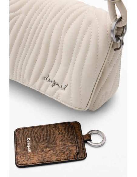 Bolso desigual grabados crudo