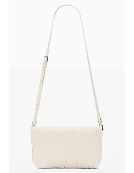 Bolso desigual grabados crudo