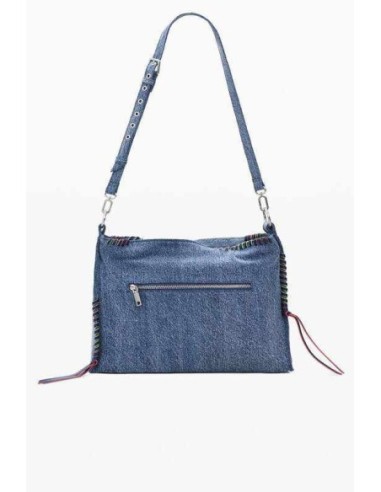 Bolso desigual grande denim corazón