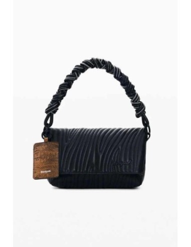 Bolso desigual grabados negro