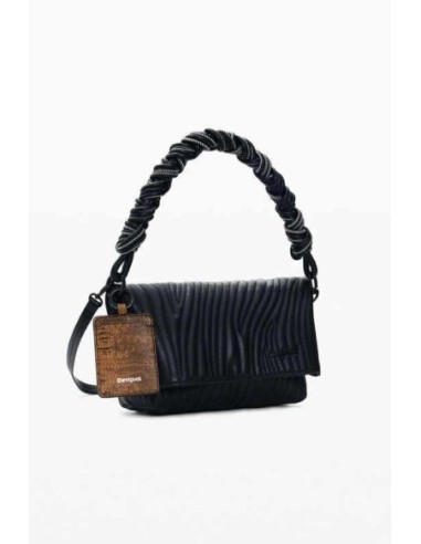 Bolso desigual grabados negro