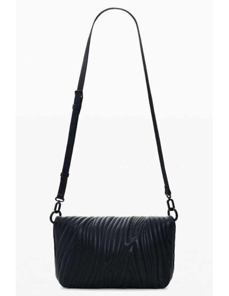 Bolso desigual grabados negro