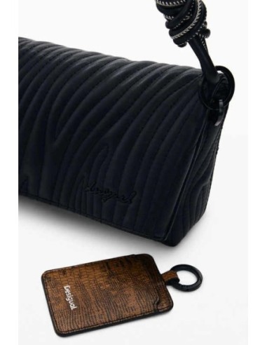 Bolso desigual grabados negro