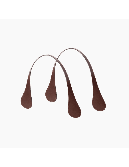 Asas O bag cortas extraslim marrón