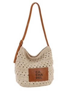 Bolso bandolera Cacharel crochet cuero