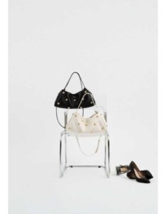 Bolso Baguette tachuelas XL Noco negro