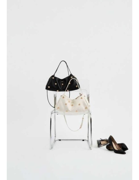 Bolso Baguette tachuelas XL Noco negro