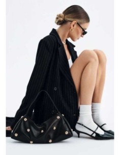 Bolso Baguette tachuelas XL Noco negro 2