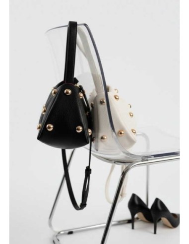 Bolso Baguette tachuelas XL Noco negro