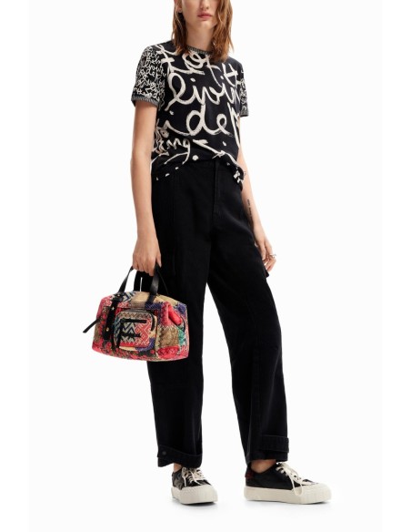 Bolso mediano Desigual canvas patch