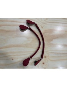 Asa corta tubular modular  O bag burdeos nobuck