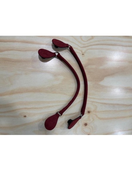 Asa corta tubular modular  O bag burdeos nobuck