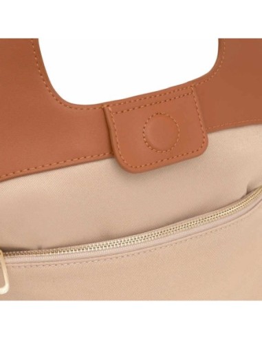 Capazo mediano camel TOUS Lirio Rafia