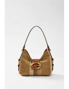 Bolso al hombro Guess Camden pequeño multi marrón