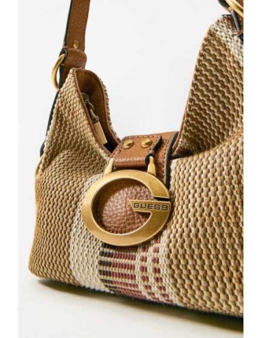 Bolso al hombro Guess Camden pequeño multi marrón