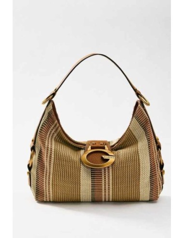 Bolso al hombro Guess Camden multi marrón