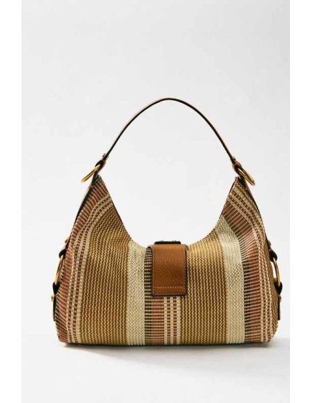 Bolso al hombro Guess Camden multi marrón