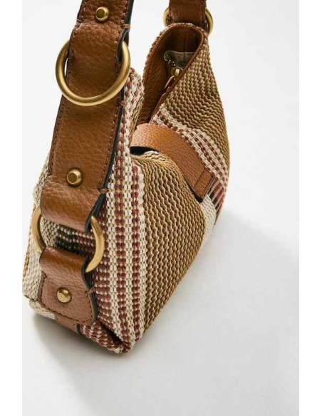 Bolso al hombro Guess Camden multi marrón