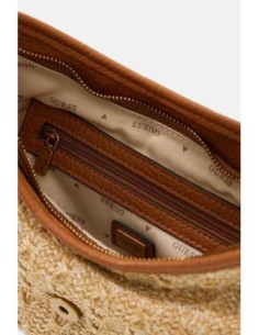 Bolso al hombro Guess Camden pequeño marrón claro 2