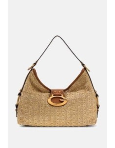 Bolso al hombro Guess Camden marrón Claro