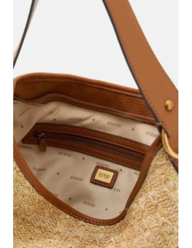 Bolso al hombro Guess Camden marrón Claro