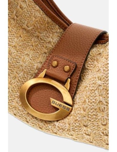 Bolso al hombro Guess Camden marrón Claro