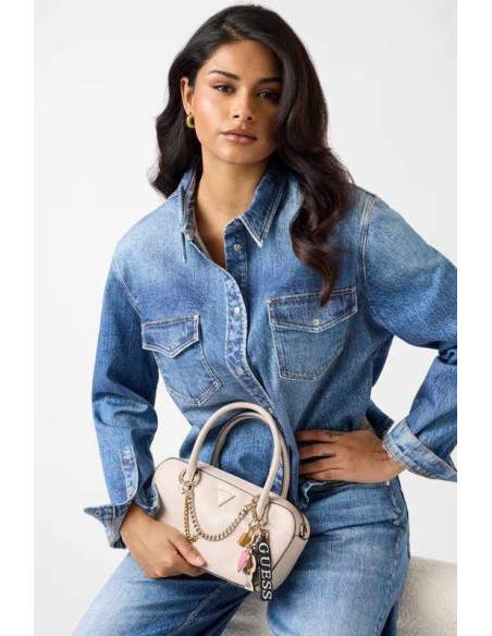 Bolso Davina Charms Guess Beige