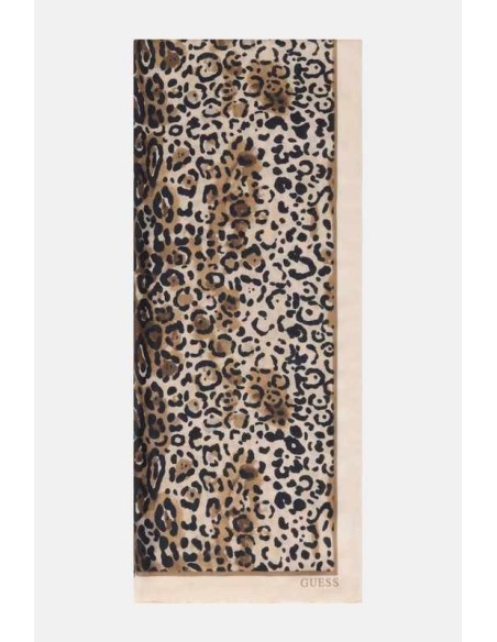 Pañuelo Guess Animalier 4G Rosa Palo