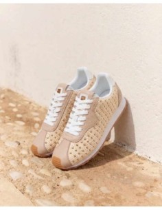 Zapatilla Kira Tachas Beige Popa 2